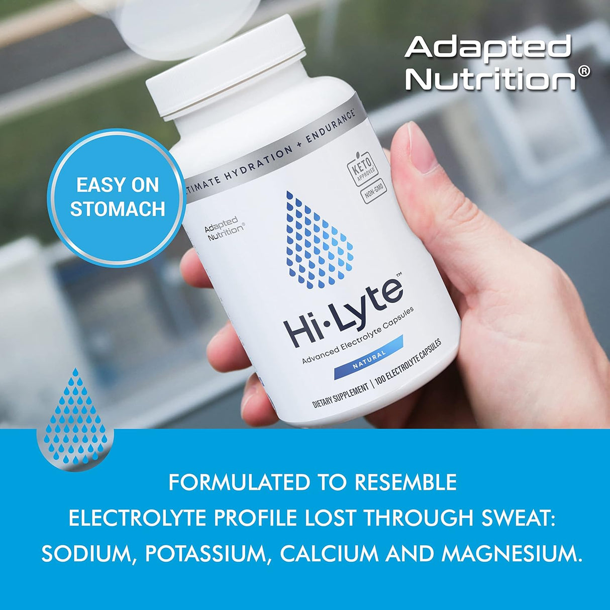 Suplementos Alimenticios de electrolitos 100 cápsulas
