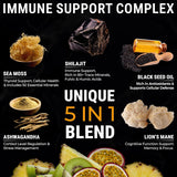 Gomitas de Shilajit Orgánico con Alga Sea - Inmunidad