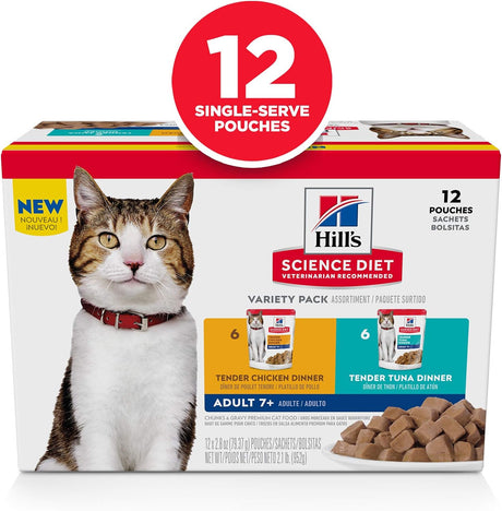 Alimento Bolsas de comida húmeda para gatos paquete variado