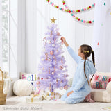 Árbol de Navidad artificial Best Choice Products 4ft con luces LED