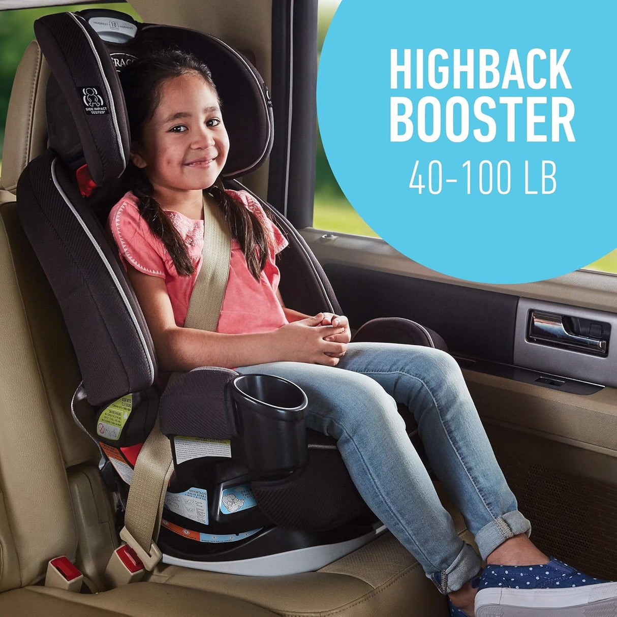 Asiento de automóvil 4 en 1 para bebés a niños pequeños