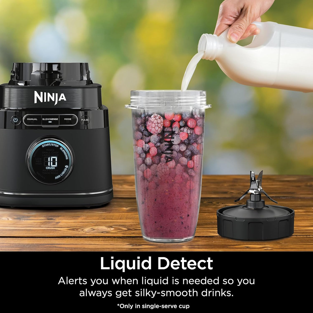 Licuadora para batidos de 1800 vatios máximos, Negro Ninja
