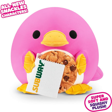 Plush Platypus Snackles ZURU, Ultra Suave, Modelo Series 2