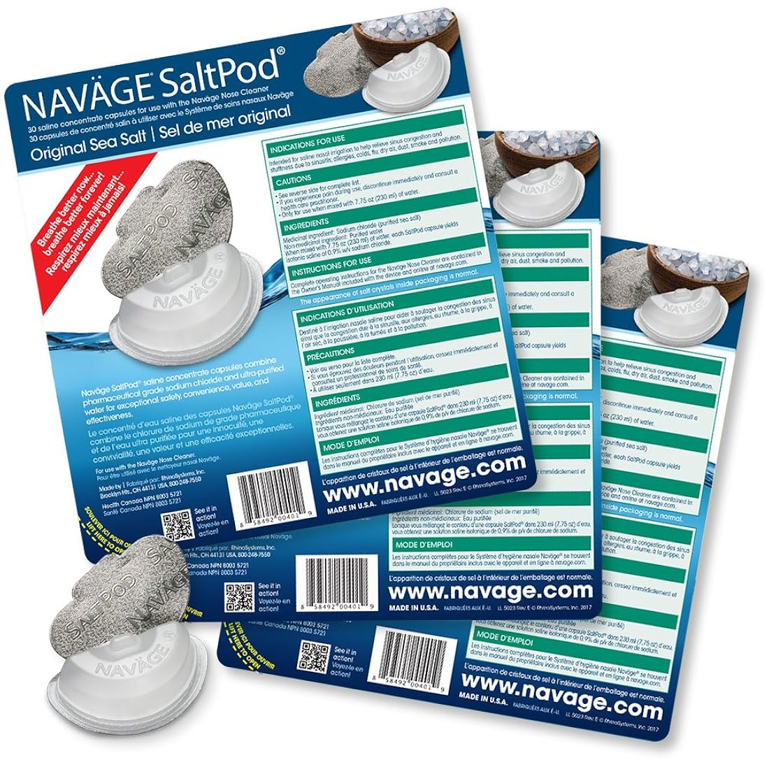 Naväge SaltPod Bundle: 3 paquetes de 30 SaltPod