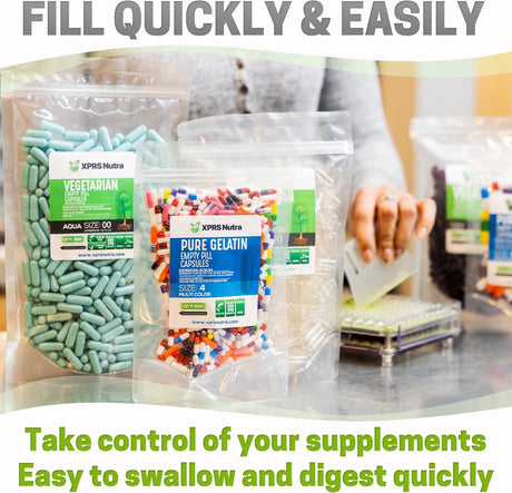 Suplementos Alimenticios 100 cápsulas vacías veganas