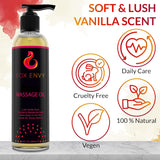 Aceite de masaje corporal para terapia de masaje Fox Envy