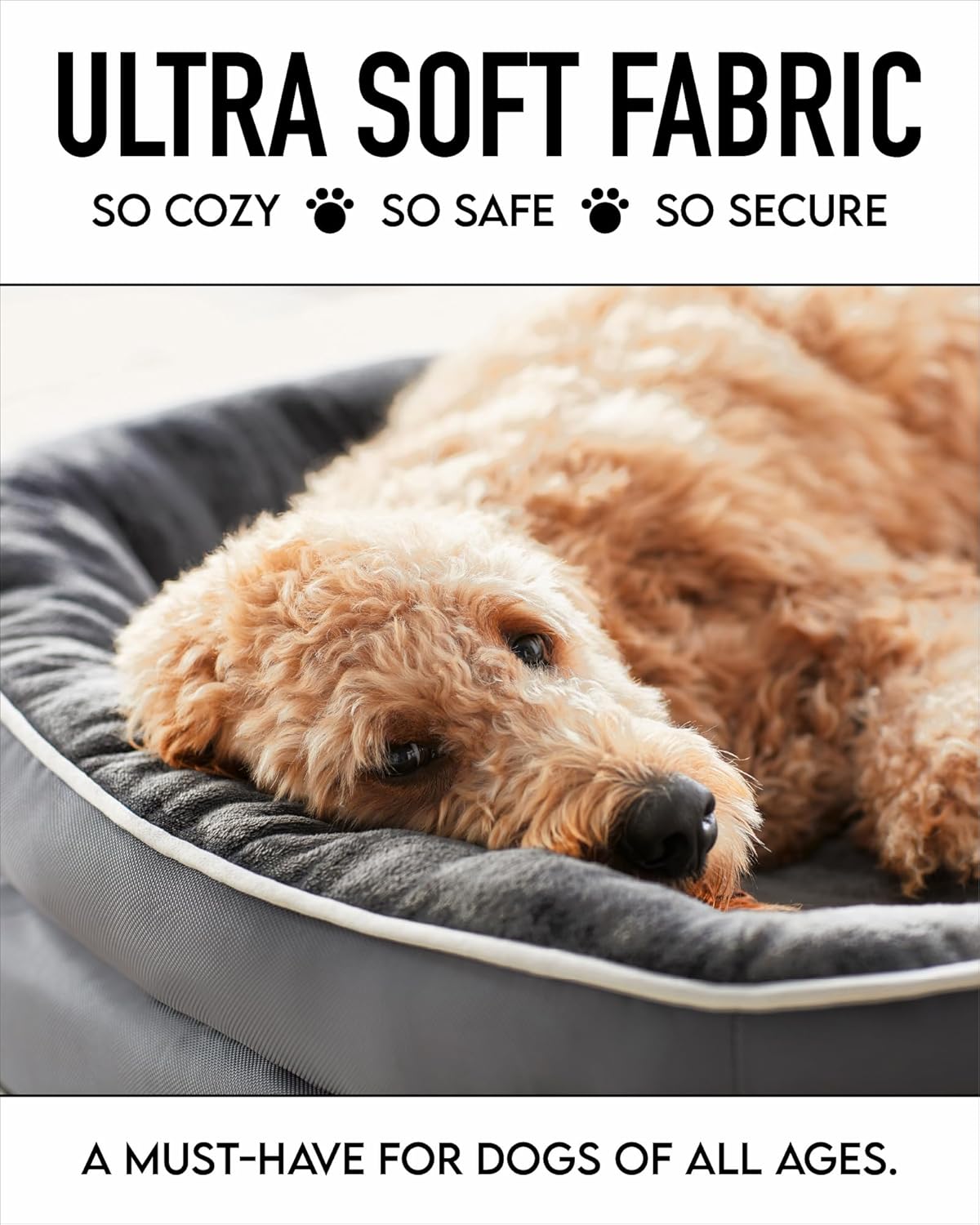 Cama ortopédica para perros grandes, soporte de espuma, modelo 2023