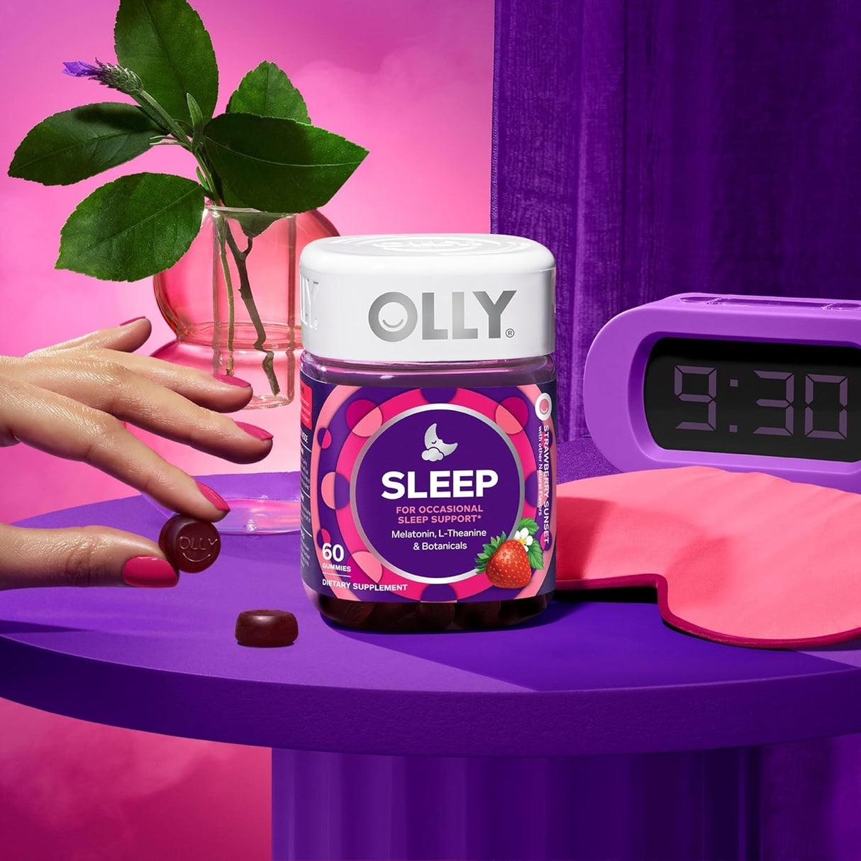 Suplemento apoyo ocasional para dormir 3 mg de melatonina