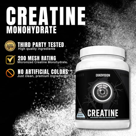 Creatina Monohidrato Micronizada Sin Sabor Suplemento 200 Servs