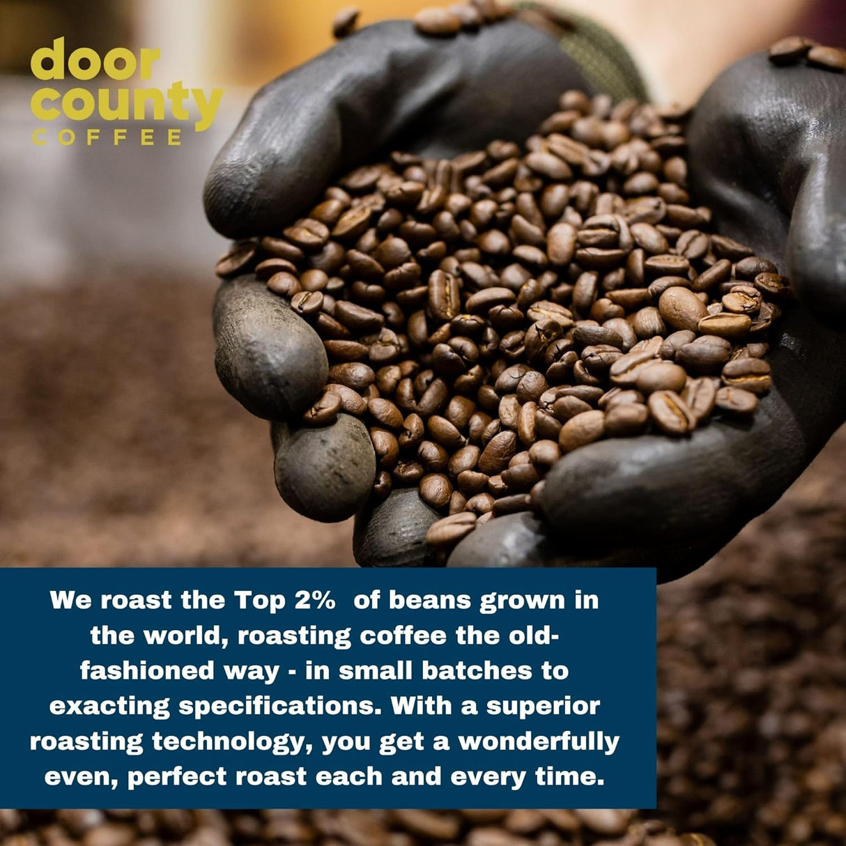 Café Decaf Highlander Grogg Door County Coffee 10 oz Grano Medio