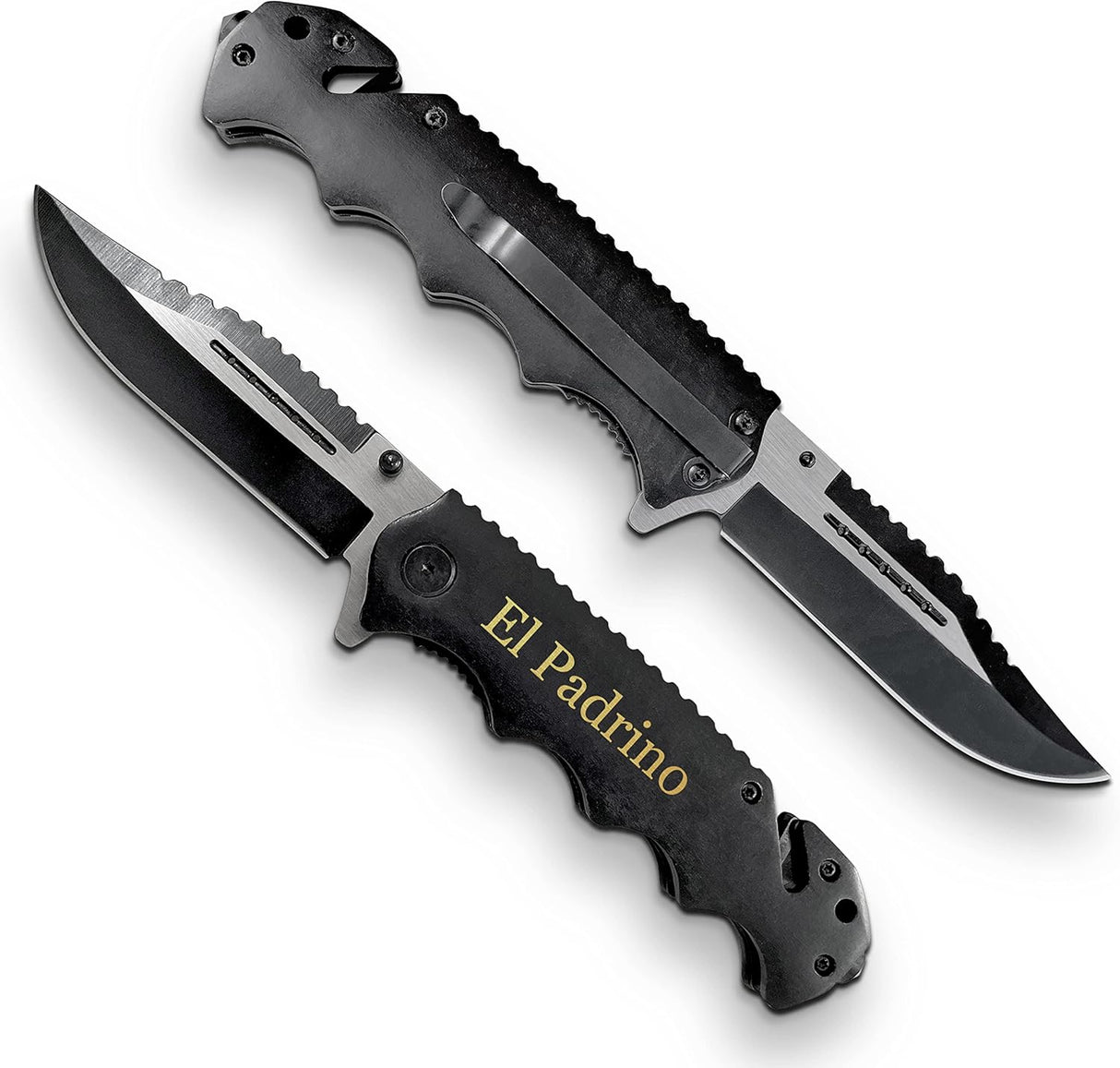 Cuchillo premium grabado, accesorio de viaje compacto