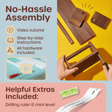 Estanterías Flotantes para Libros, 3 Largas y 2 Mini, 5-IN-1