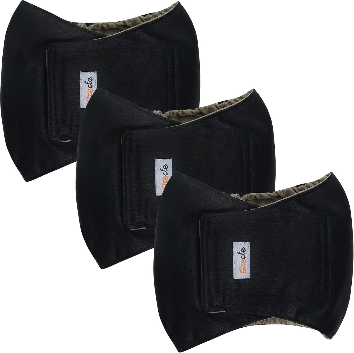 Grecle Pañales prémium para perros machos, pañales(negro, S)
