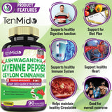 Cápsulas Suplemento Pimienta Cayena 13200mg, Salud Cardiovascular