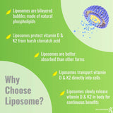 Suplementos Vitamina liposomal  D y K Sin OMG sin gluten 365