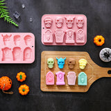 Moldes de Chocolate Halloween - Silicona - Calavera y Tumba (2PCS)
