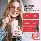 Suplemento de Hierro Líquido para Mujeres, Hombres y Niños, 2oz