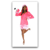 Disfraces - Disfraz de flamenco para mujer, color rosa