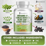 JB Wellness Aceite de Orégano, Ajo, Olivo y Astrágalo 120 cápsulas