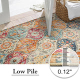 Alfombra marroquí de 8 x 10 oriental para sala Lahome