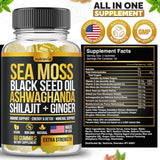 Gomitas de Sea Moss, Black Seed, Ashwagandha, Elderberry, 60