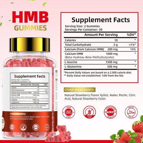 Gomitas HMB para Hombres y Mujeres – 60 Gomitas