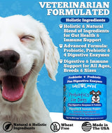 Vitaminas perros Probióticos para perros y enzimas