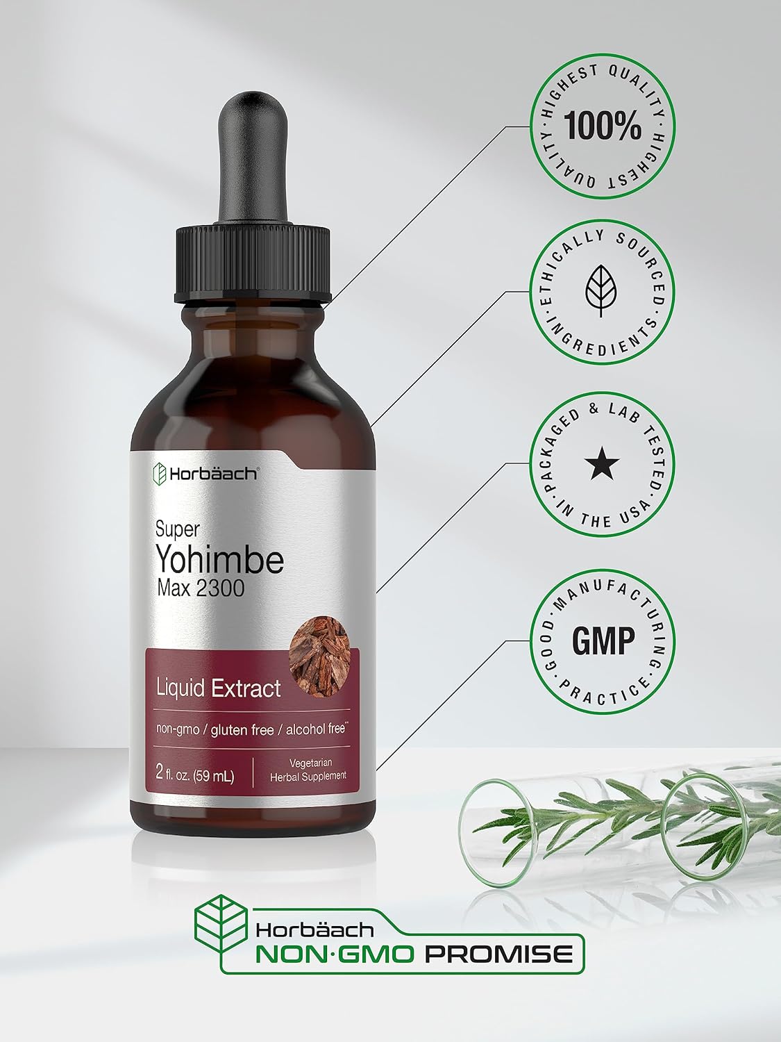 Suplemento Yohimbe  Extracto de corteza  Vegetariano