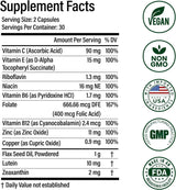Suplemento vitamínico y mineral con luteína  omega-3 60 cáp
