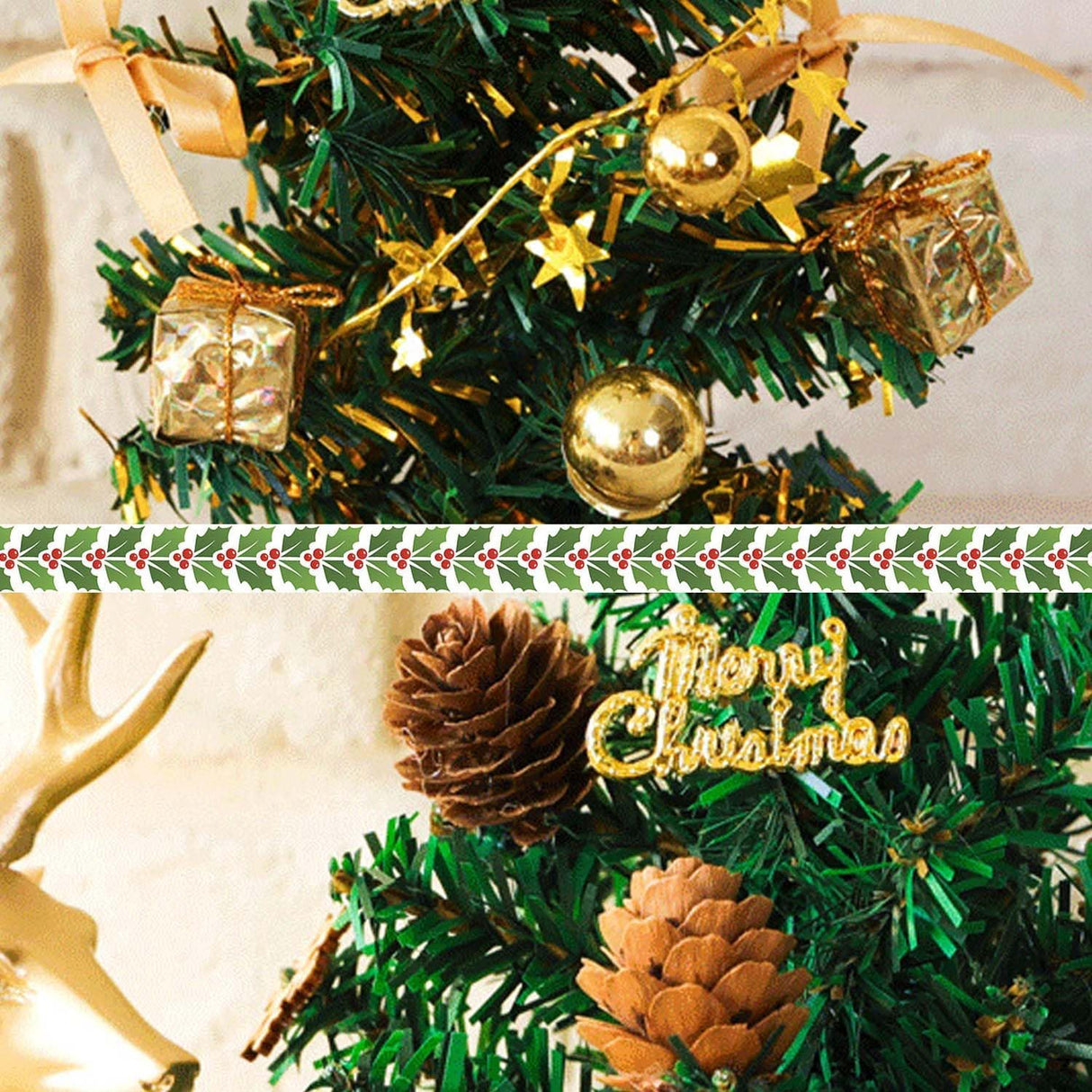 Árbol de Navidad Mini 8 Pulgadas Artificial con Nieve C00157