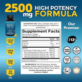 Suplemento de Aceite de Pescado Omega 3 Viva Naturals 2500 mg