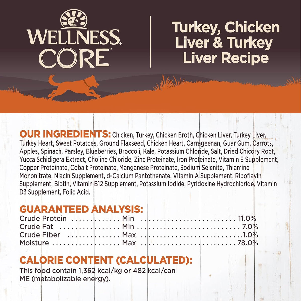 Alimento húmedo para perro natural sin granos Wellness Core