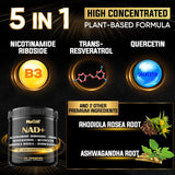 Suplemento NAD+ 900mg, Energía Celular y Vitalidad - 60 Caps