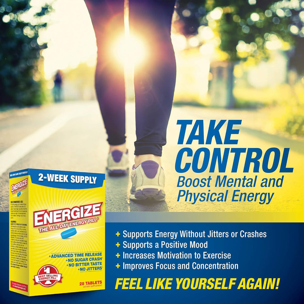 iSatori Energize Pastillas de Cafeína - Energía rápida (28)