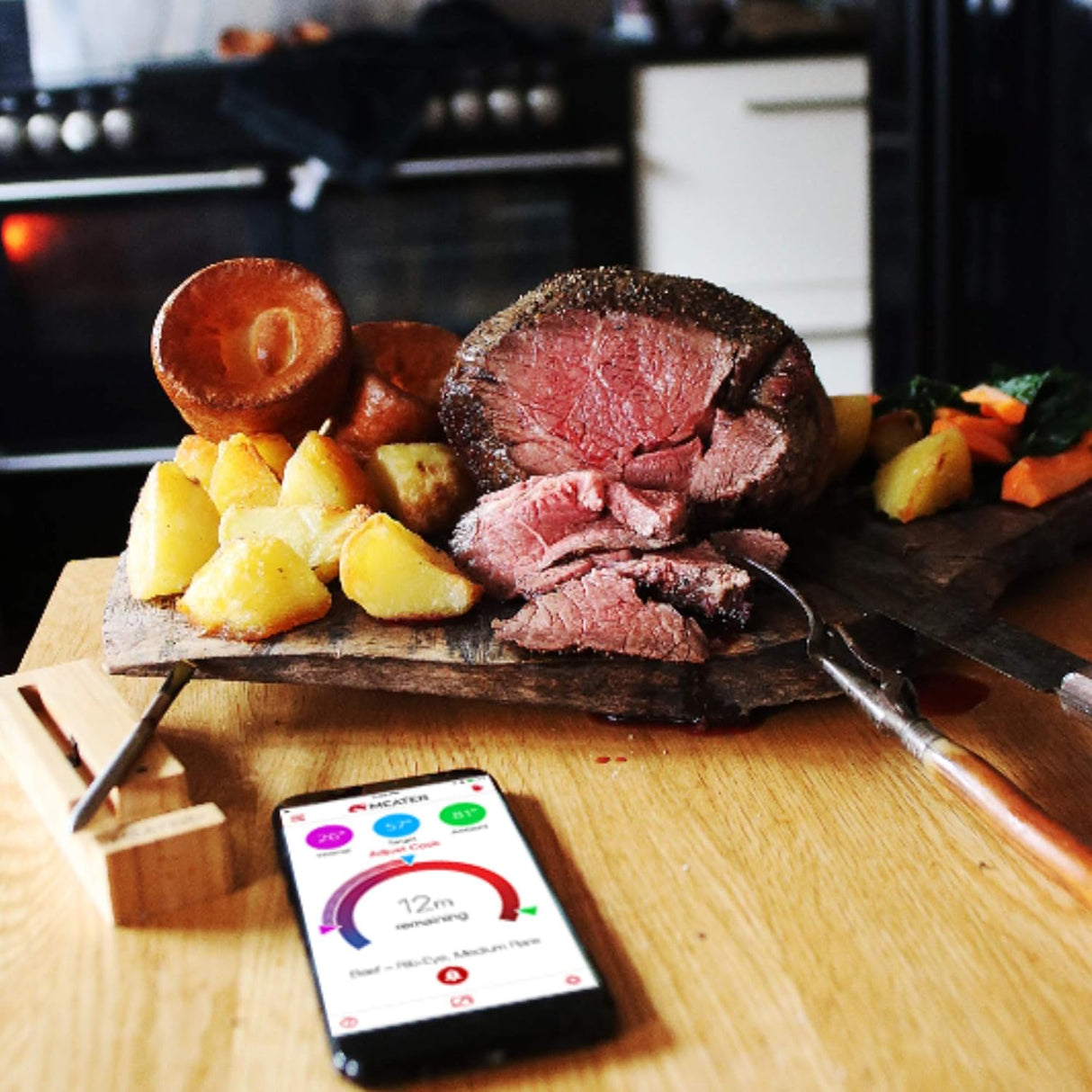 Termómetro de carne MEATER, inalámbrico, Bluetooth y WiFi