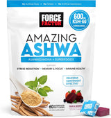 Suplemento Ashwagandha, Force Factor, 60 gomitas KSM-66