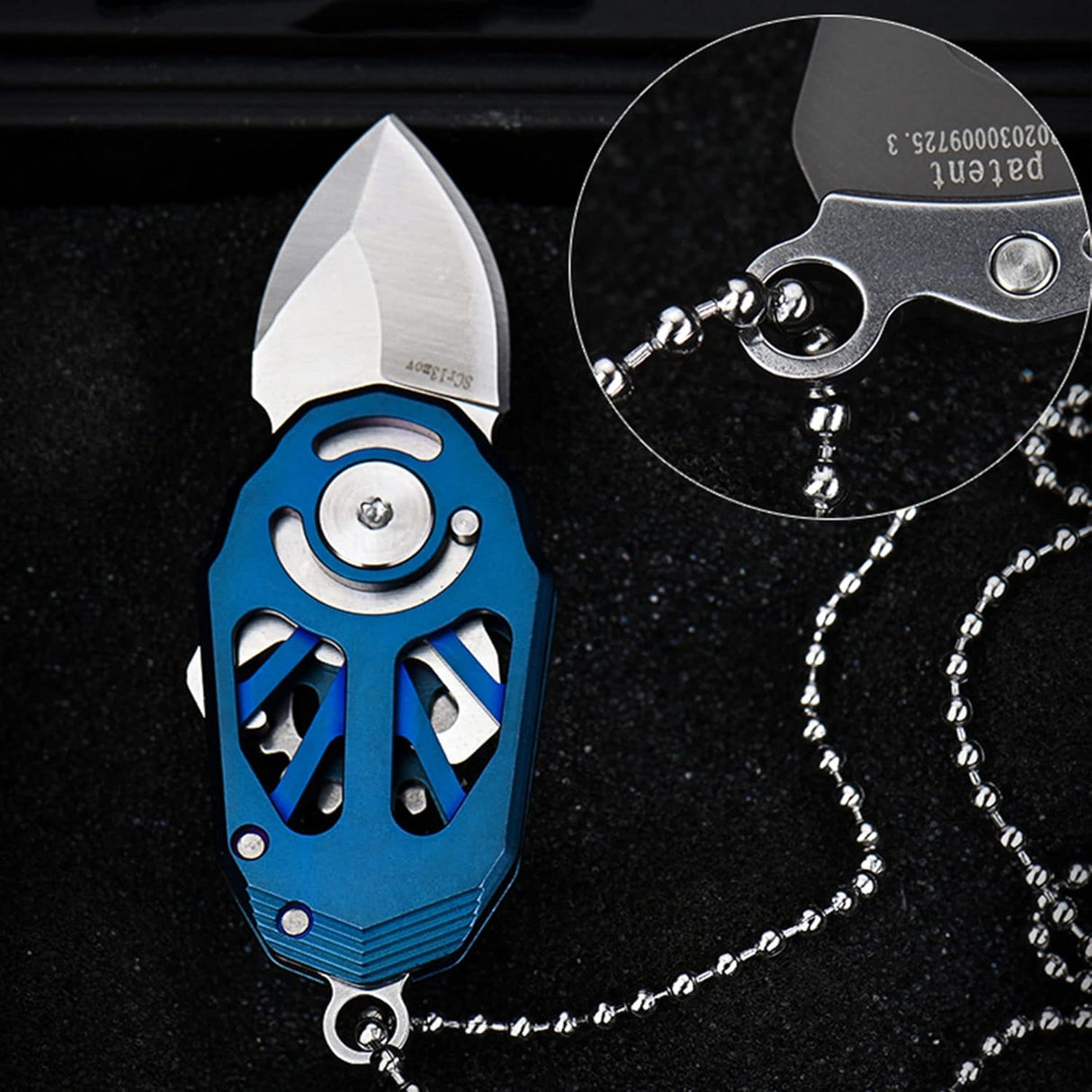 Cuchillo plegable de acero inoxidable para uso diario gris
