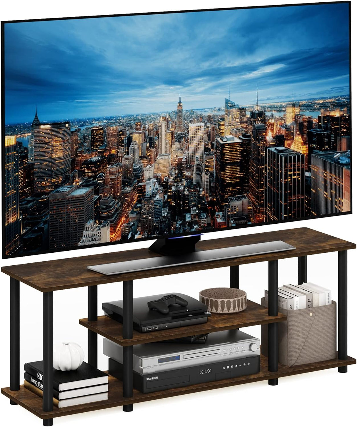 Soporte para TV sin herramientas, 3 niveles, hasta 50 pulgadas