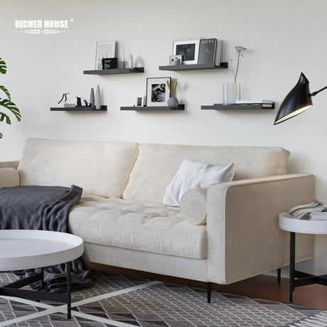 Estante Flotante RICHER HOUSE 5, Estantes Modernos con Labio