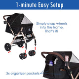 Carrito para mascotas HPZ Pet Rover, pesado, 2nd-Gen.