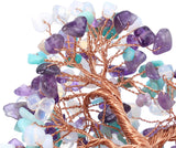 Jovivi Árbol de dinero de cristal curativo mixto de amatista