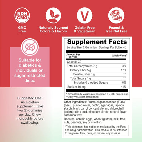 Suplementos prebiótica para adultos y niños YUM-V'S