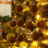 Liliful adornos de Navidad Flocked, Liliful, 15 Pcs, 3.15