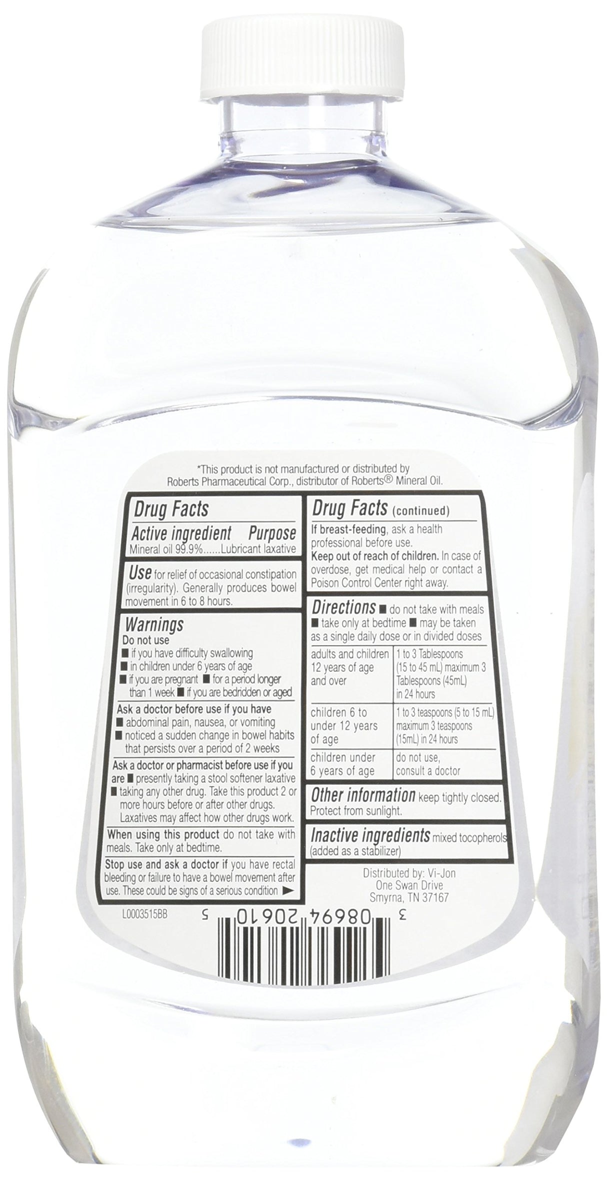 Aceite mineral de cisne 16 oz