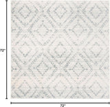 Alfombra Moderna con Diseño Diamante Distressed - ADR131T