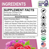 Suplemento orgánico de equilibrio hormonal y alivio PMS, 1 oz