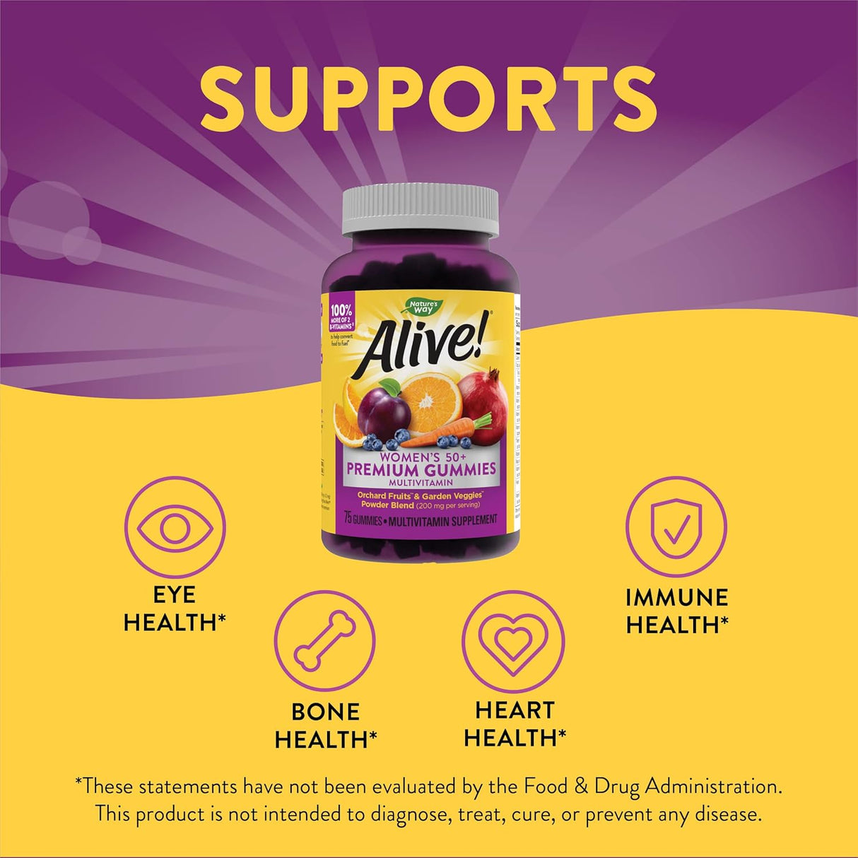 Multivitaminas Nature's Way sin gluten vegetarianas