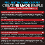 Aim High Gummies de Creatina, 120ct, Energía y Músculo