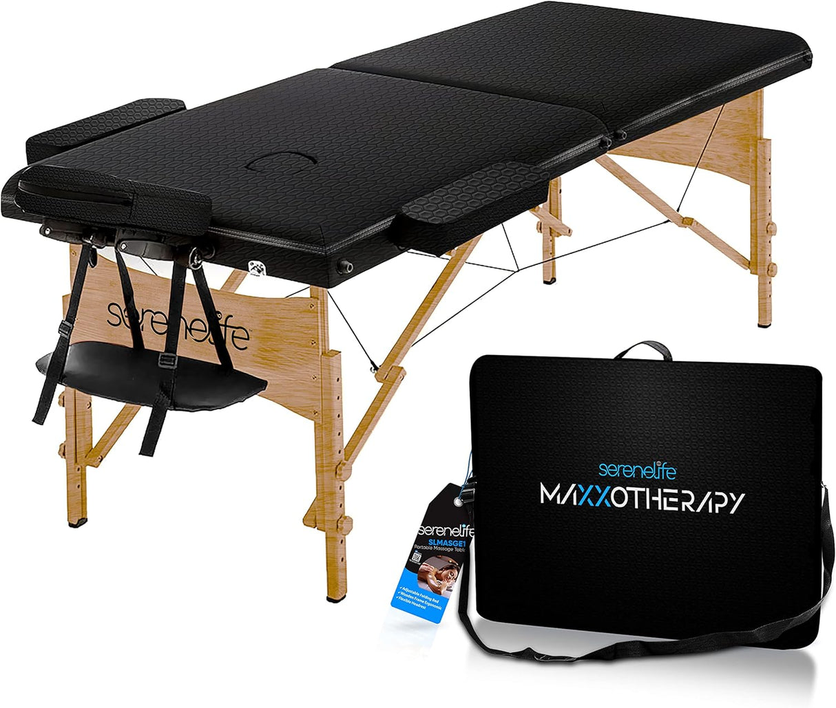 Mesa de masaje color marrón  SereneLife  SLMASGE1