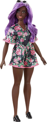 Muñeca Barbie Fashionistas con cabello púrpura modelo 12345